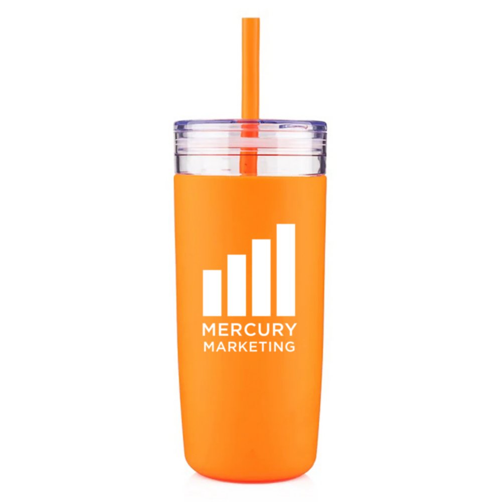 View larger image of Add Your Logo: 32oz Bright Sips Tumbler w/ Straw